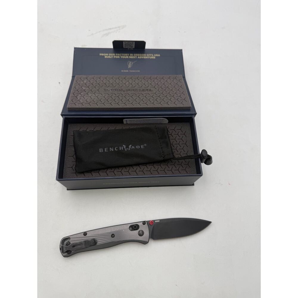 Benchmade Axis Lock Folding Knife M390 Blade Aluminum Handle EDC Pocket Knife w/